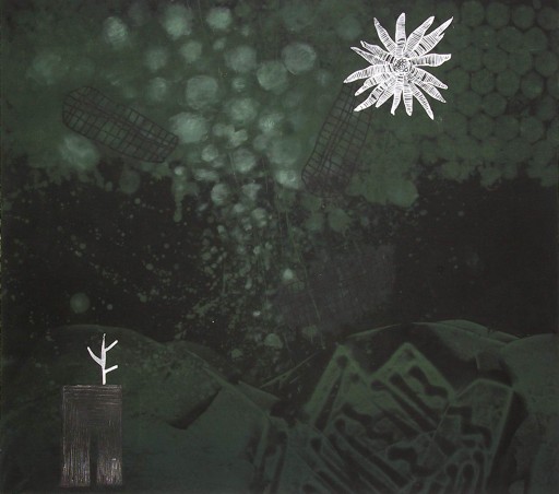 Time Crystal 11 <b>Time Crystal 11</b>  (monotype, 65.5x73.5 cm)